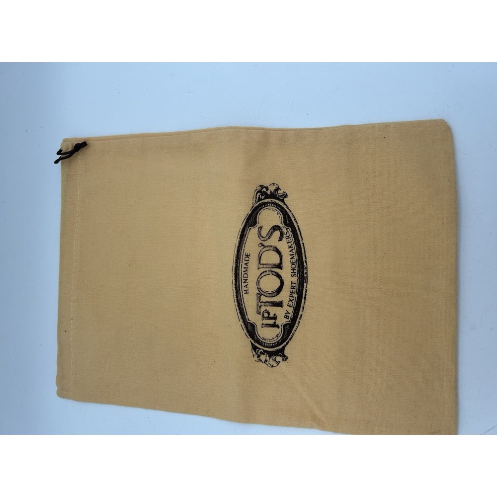 Tods Yellow 14.5x11 Shoe Handbag Drawstring Dust Bag